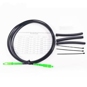 China OFTK Fiber Optic Patch Leads 3.5mm Black LSZH Jacket SC/APC Connectors Heat Shrinkable factory