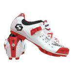 Auto Lock Waterproof Cycling Footwear Red And White Fit Wide Range Of Foot