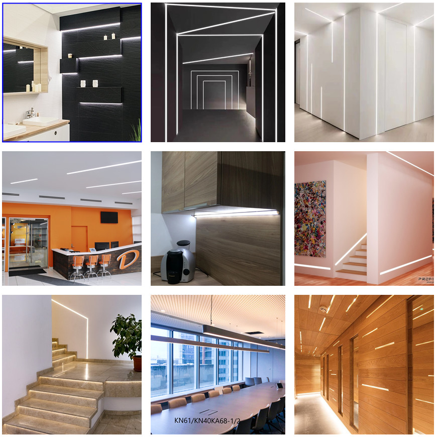 LED Aluminium Extrusion Profiles Accessories Profil Sample Box Channel Extruded PC Lens Diffuser For Led Strip Light