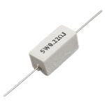 5W 0.22 Ohm 5% Wire Wound Ceramic Cement Resistor