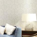 Floral Wet Embossed Non - Woven European Style Wallpaper For Study Room