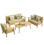 Modern Upholstered Wooden Sofa Sets Furniture for Living Room in 64/113/157cm