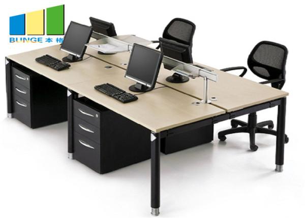 Commercial 4 Seat Cubicle Desk Modern Table Modular Office Workstation Cabinet