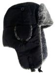 Black / Khaki Mink Fur Wool Winter Hat For Keeping Warm / Protecting Head