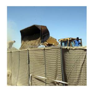 China Easily Assembled Beige Green Defense Barrier Sand Defensive Barrier for Bastion Wall factory