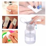 Flower Pump 100 200 300ml PET Nail Polish Remover Bottle