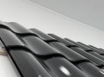 685*420mm Sun Solar Cells Green Black Red Color Glass Triple Curve Solar Roof