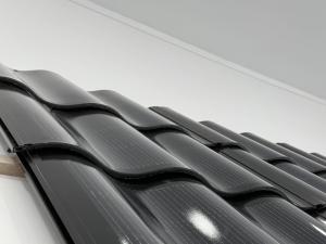 China 50W BIPV Curved Roof Shingles Mono Integrated Solar Panel Tiles factory