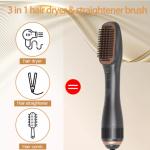 1200w Styler Hair Dryer Comb 160 Degree Negative Ionic Straightener