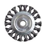 Circular Knotted Wire Wheel Brush / Wheel Cleaning Brush Customized Size