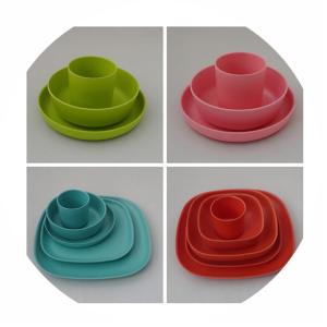 China BIO-DEGRADABLE BAMBOO FIBER PLATE, DISHWASHER SAFE, HEALTHY, factory