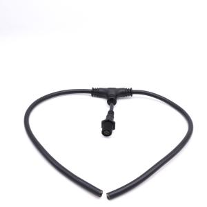 China Industrial PVC Weatherproof 3 Way T Cable Connector IP68 Circular Shape factory
