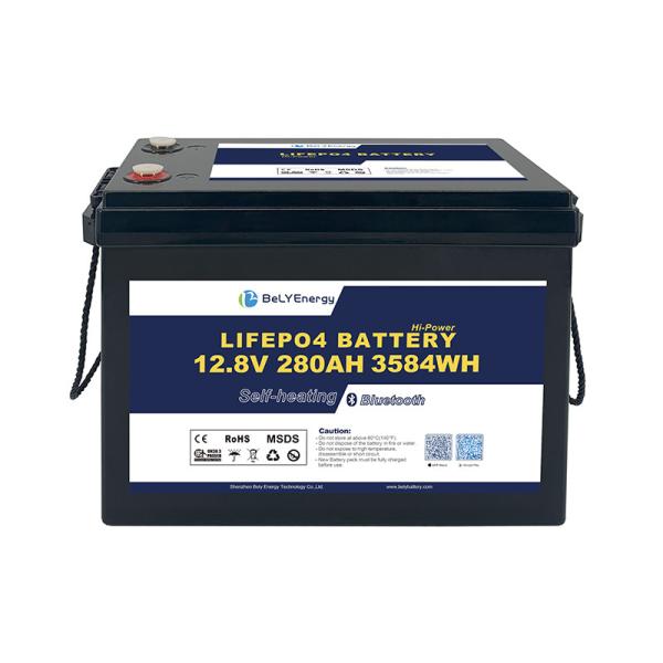 Long Lasting 5000 Cycles Smart BMS Lifepo4 Battery 12V280Ah For Caravan Marine