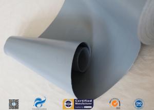 China Waterproof Grey PVC Woven Fabric fiberglass clothing 7628 0.3MM 20CM Wide factory