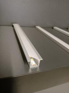 China Temper Extrusion 6063 T5 Led Strip Recessed Channel Sandblasting factory