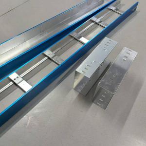 China Silver Aluminum Ventilated Trough Cable Tray Indoor / Outdoor Cable Management factory