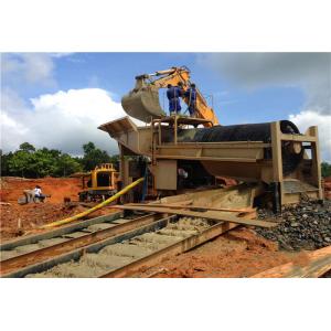 Gold washing trommel plant with jigger for diamond and chute for gold mining