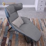 Modern leisure chair, high density foam, comfortable leather chair, living room
