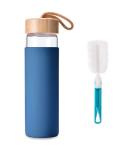500ml Bpa Free Safe Borosilicate Glass Water Bottle With Bamboo Lid Silicone