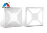 Zero Clearance Perforated Metal Drop Ceiling Tiles Closed Floating