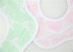 2pk Jacquard Milk Feeding Bibs , Wipeable Baby Boy Dribble Bibs High Wter