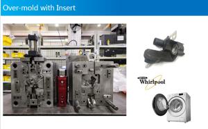 China Hot Runner 2K Rapid Prototyping Service Whirlpool Overmold Parts Oem Odm Service factory