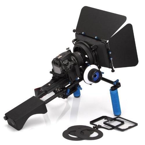 DSLR RIG Kit Shoulder Mount+Follow Focus+MatteboxFor dv / dslr Camera Canon 550D