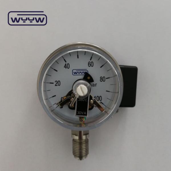 63mm Industrial Pressure Measurement Electric Contact Pressure Gauge With 2.5%