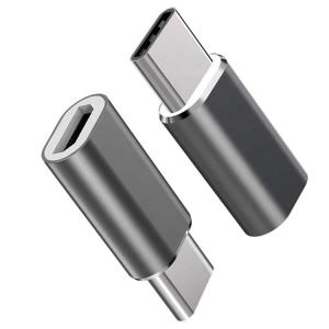 China Plug and Play Metal Shell Micro USB Female to Type C Male OTG Converter Adapter factory