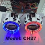 CH27 2.5inch Round Crystal angel eye Bixenon Car hid xenon projector kit