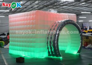 China Portable Photo Booth Inflatable Photo Studio Lightweight Inflatable Photo Booth Double LED Strips For Trade Show factory