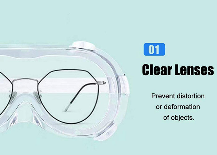PVC Prescription Laser Safety Glasses Medical Eye Goggles Adjustable Side