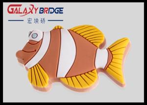 China Clown Fish Rubber Knobs Soft PLastic Kids Bedroom Dresser Knobs Decorative Lovely Handles ISO Approved factory