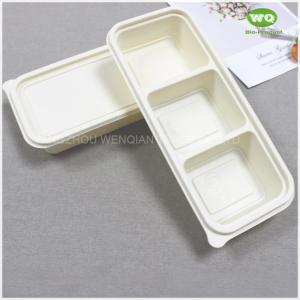 China Disposable Corn Starch Condiment Dispenser-Sustainable Food packaging Container.Biodegradable Disposable Use Food Box factory