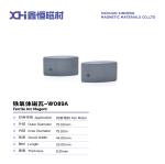 Permanent Magnet Ferrite Sintered At 1135℃ High Temperature For Fan Motors W089A