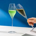 11 Oz Wine Long Stem Crystal Tulip Champagne Flutes Glass Transparent Mouth