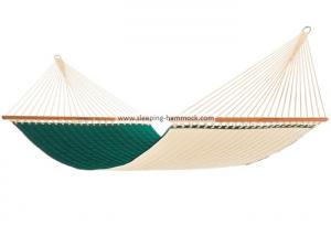 China Packable Stand Alone Padded Cool Olefin Hammock Outside Portable Dark Green factory