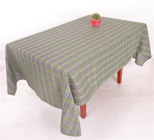 China Checkered Gingham Tablecloths Fabric With 100% Eco Friendly Polyester Material factory