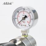 Adjustable Stainless Steel Back Pressure Valve 300psi Oxygen Nitrogen Helium