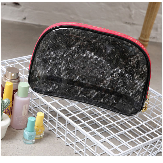 Fashion Luxury Portable Travel Women PVC Transparent Makeup Bag
