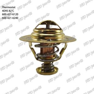 China 4D95 Thermostat 82℃ 600-421-6120 600-421-6240 For Komatsu Engine factory