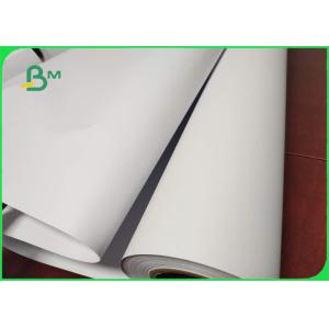 Moisture Proof Uncoated 80gsm Inkjet Bond Plotter Paper Roll 60"