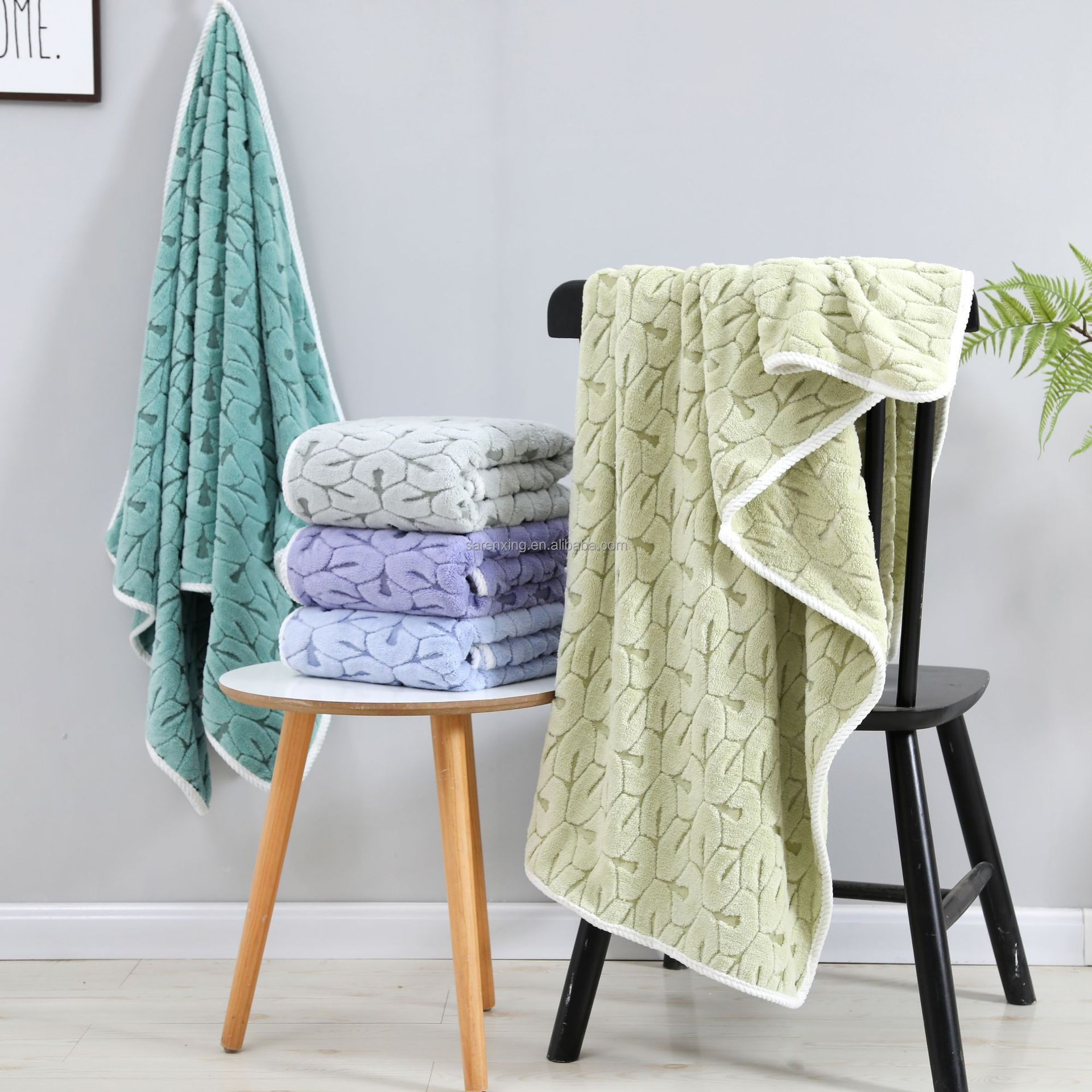 Adult Quick Drying Towels Soft and Absorbent Cotton Fingertip Towel Set for Bathroom