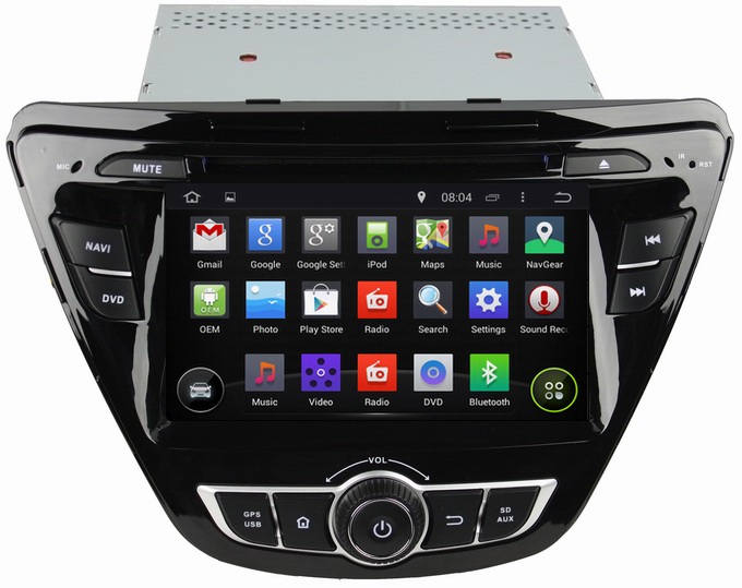 Ouchuangbo Car GPS Navigation Stereo DVD Player Hyundai Elantra 2014 Android 4.4 3G Wifi Bluetooth Radio OCB-7057D