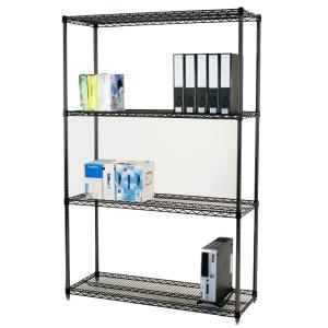 China Adjustable Open Commercial Wire Shelving Unit Environment 4 Layers factory