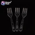 Food grade eco-friendly disposable ps material plastic two prong fork
