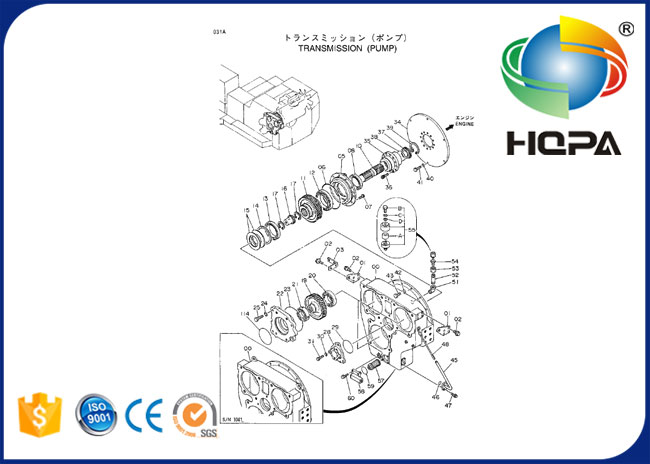 4083852 4641671 Framework Mechanical Seal Oil for HITAHCI EX1800 EX1100