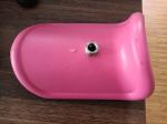 Stainless Steel PU Leg Holder Pink Parts For Hospital Beds For Delivery Beds