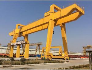 China Load And Unload Double Girder Gantry Crane For Warehouse factory