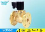 1.5 Inch Flange Type Oil Pressure Control Solenoid Valve , Brass Body Steam